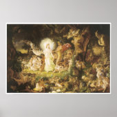 Quarrel de Oberon en Titania, 1849 Poster (Voorkant)