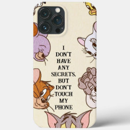 Quartee Cartoon Charme Geen geheimen Case-Mate iPhone Case