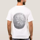 Quarter-back niet-kostuum t-shirt (Achterkant)