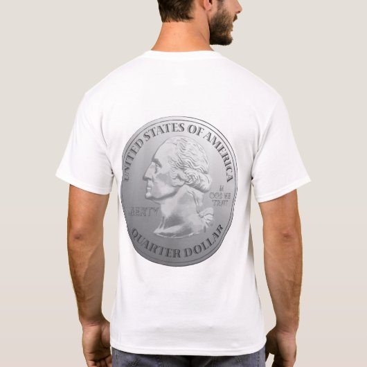 Quarter-back niet-kostuum t-shirt (Achterkant)