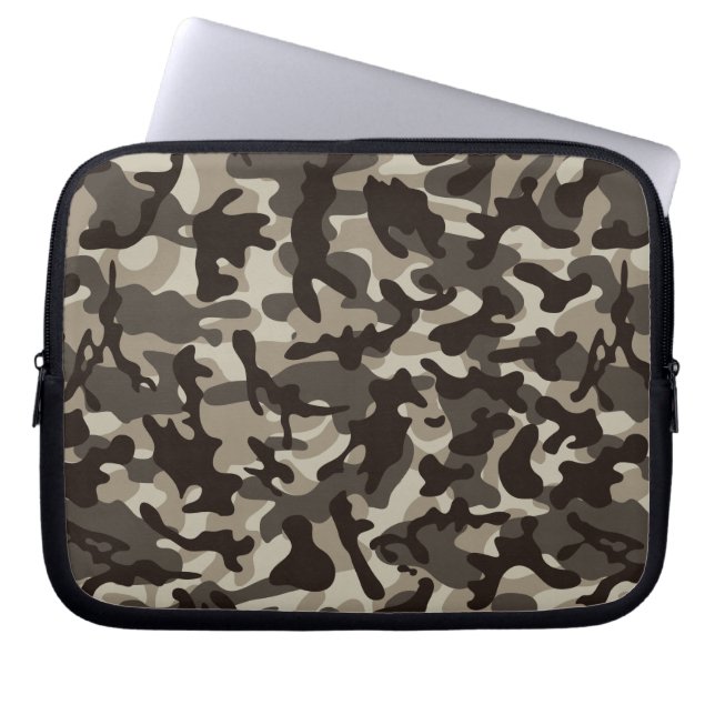 Quarter Camouflage sluiten Laptop Sleeve (Voorkant)