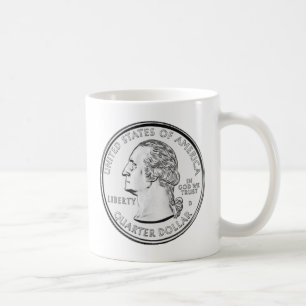Quarter Coin Verenigde Staten Koffiemok