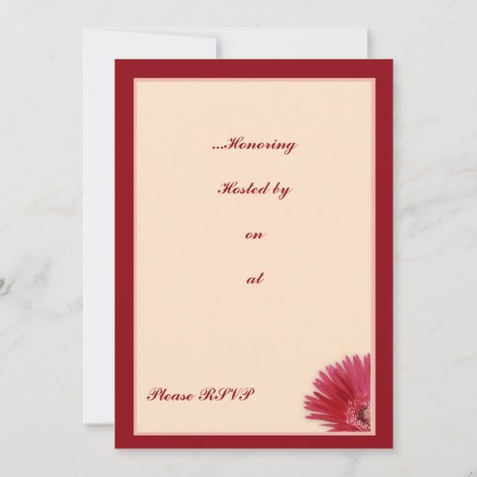 Quarter Daisy Kaart (Achterkant)