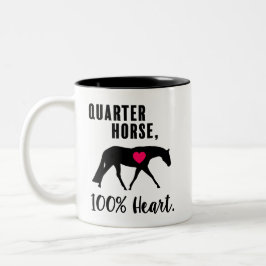 Quarter Horse, 100% hart - stuntstoel Tweekleurige Koffiemok