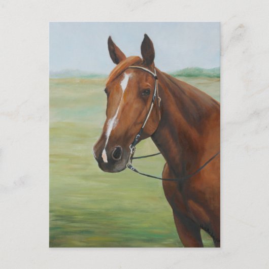 Quarter Horse Animal Art Briefkaart (Voorkant)