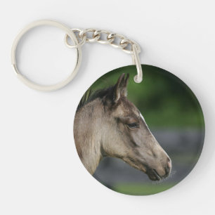 Quarter Horse Foal Headshot Sleutelhanger