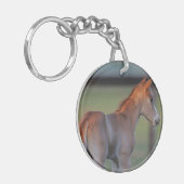 Quarter Horse Foal Sleutelhanger (Voorkant Links)