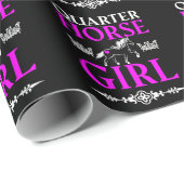 Quarter Horse Girl Cadeaupapier (Rol Hoek)