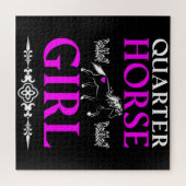Quarter Horse Girl Legpuzzel (Horizontaal)