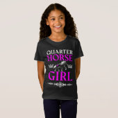 Quarter Horse Girl T-Shirt (Voorkant volledig)