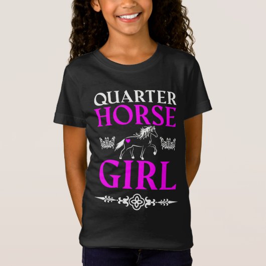Quarter Horse Girl T-Shirt (Voorkant)