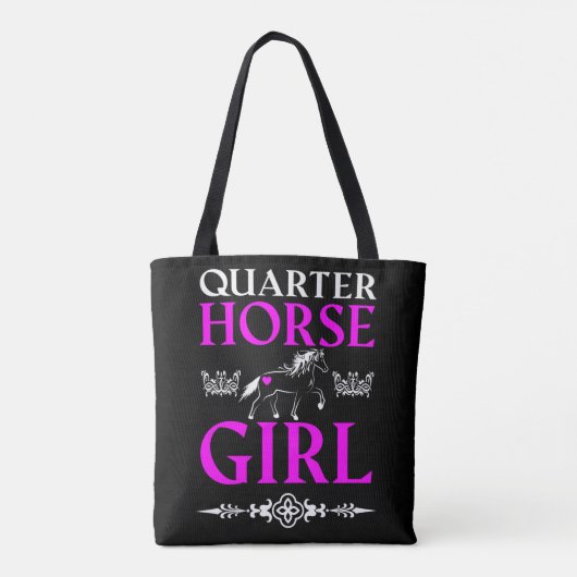 Quarter Horse Girl Tote Bag (Achterkant)