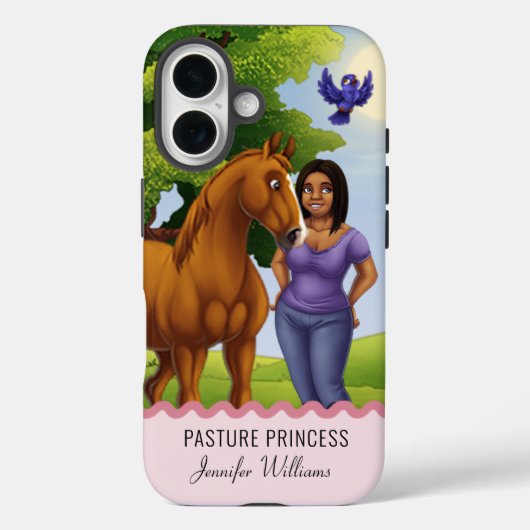 Quarter Horse Horseback Rider Equestrian Case-Mate iPhone Case (Achterkant)