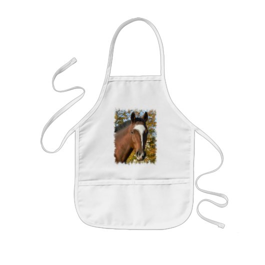 Quarter Horse Kind Apron Kinder Schort (Voorkant)