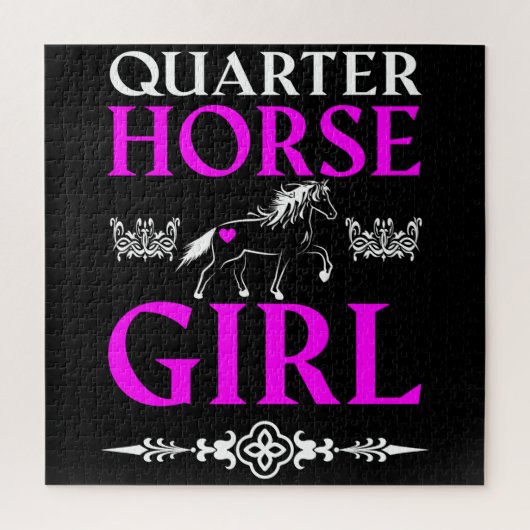 Quarter Horse Meisje   Legpuzzel (Verticaal)