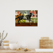 Quarter Horse Racing Portret Poster (Keuken)