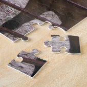 Quarter Horses door de poort Legpuzzel (Zijkant)