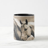 Quarter Horses Op Canadese Prairie Mok (Midden)