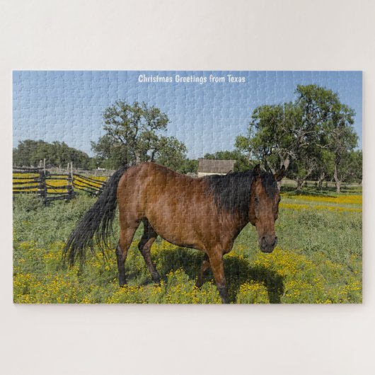 Quarter Horses Texas. Jigzaag Puzzle Legpuzzel (Horizontaal)