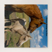Quarter Horses Texas. Jigzaag Puzzle Legpuzzel (Horizontaal)