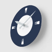 Quarter Hour Teeth Ronde Klok (Hoek)