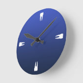 Quarter Hour Teeth Ronde Klok (Hoek)