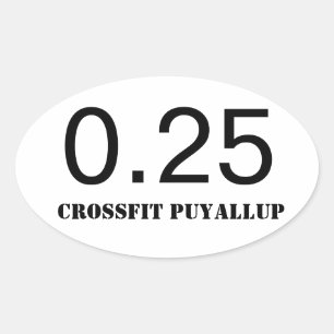 Quarter Mile Ovale Sticker