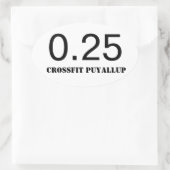 Quarter Mile Ovale Sticker (Tas)