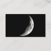 Quarter Moon Lunar Planet Wereldbol Visitekaartje (Achterkant)