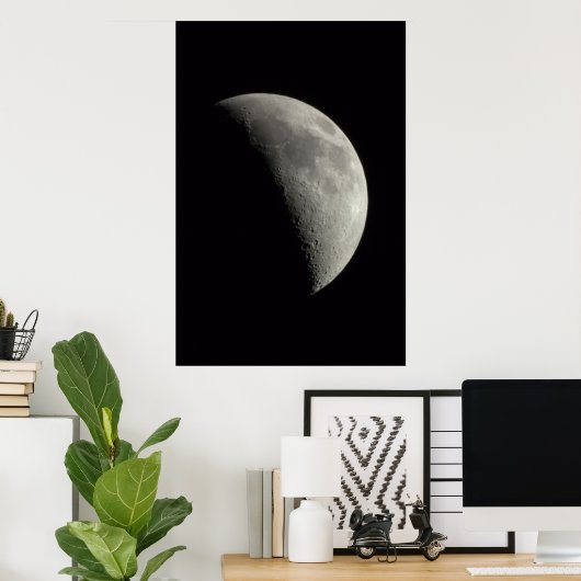 Quarter Moon Poster (Thuiskantoor)