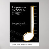 Quarter Note Music Gage Poster (Voorkant)