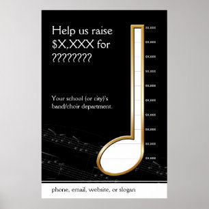 Quarter Note Music Gage Poster
