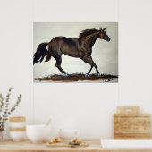Quarter-paard Poster (Keuken)