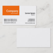 Quarter Patch - Oranje en wit Visitekaartje (Voorkant / Achterkant)