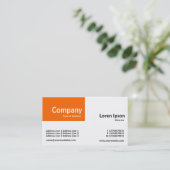 Quarter Patch - Oranje en wit Visitekaartje (Staand voorkant)