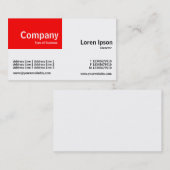 Quarter Patch - Rood en Wit Visitekaartje (Voorkant / Achterkant)