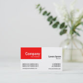 Quarter Patch - Rood en Wit Visitekaartje (Staand voorkant)