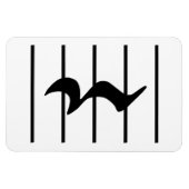 quarter rest magneet (Horizontaal)