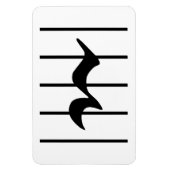 quarter rest magneet (Verticaal)