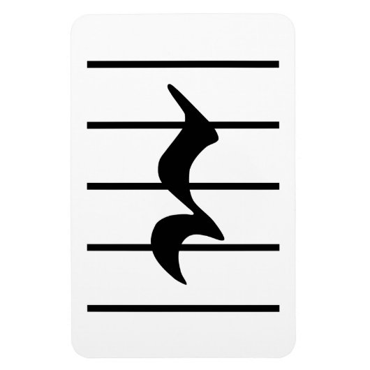 quarter rest magneet (Verticaal)