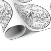 Quarter van de staat Mississippi Cadeaupapier (Rol Hoek)