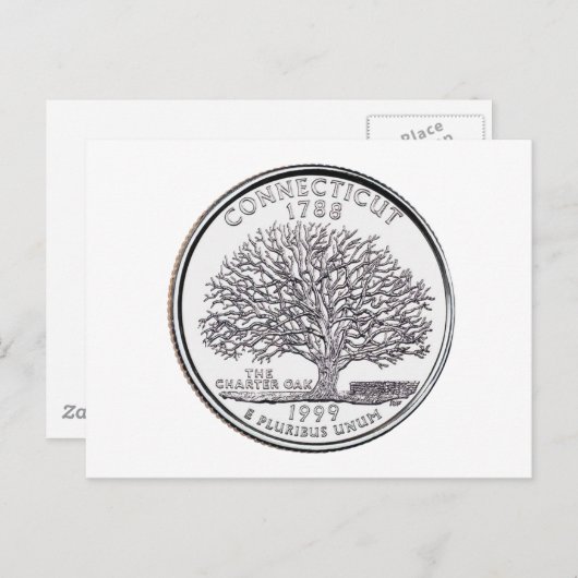 Quarter voor verbindingsstatus briefkaart (Voorkant / Achterkant)