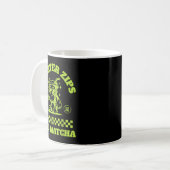 Quarter Zips And Matcha Funny Meme Saying Design  Koffiemok (Voorkant links)