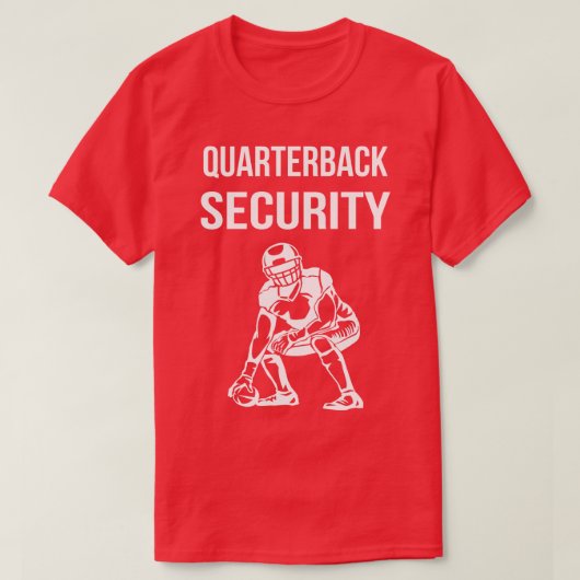 Quarterback Beveiliging Lineman II T-shirt (Design voorkant)