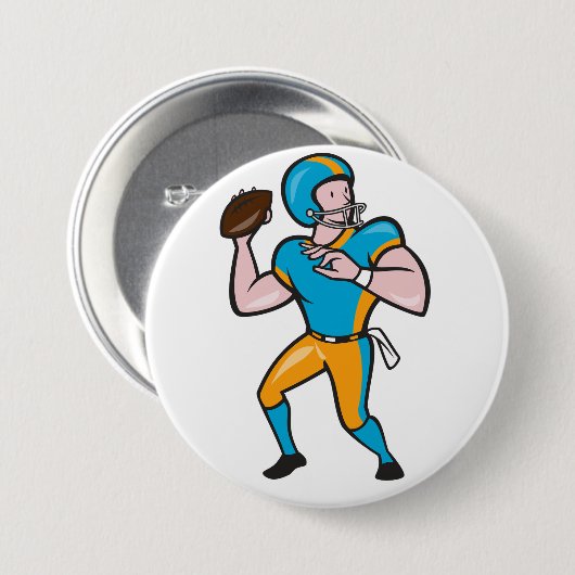 Quarterback-Button Ronde Button 7,6 Cm (Voorkant /achterkant)