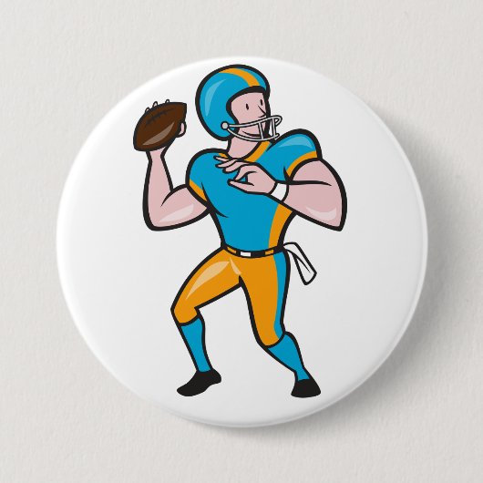 Quarterback-Button Ronde Button 7,6 Cm (Voorkant)