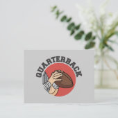 Quarterback Football T-shirts en cadeaus Briefkaart (Staand voorkant)