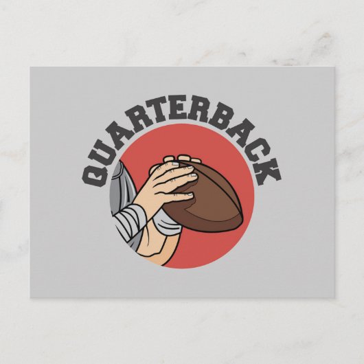 Quarterback Football T-shirts en cadeaus Briefkaart (Voorkant)