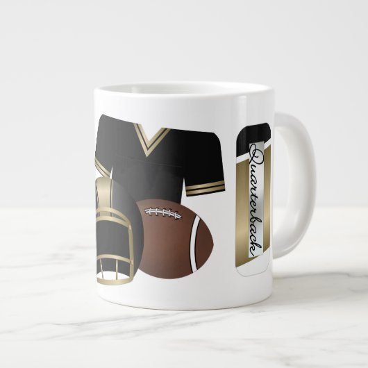 Quarterback - Jumbo Gift-Mok Grote Koffiekop (Voorkant rechts)