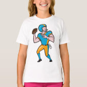 Quarterback meisjes T-shirt (Voorkant)